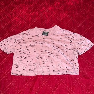 WOMENS nike cropped cotton tee size S